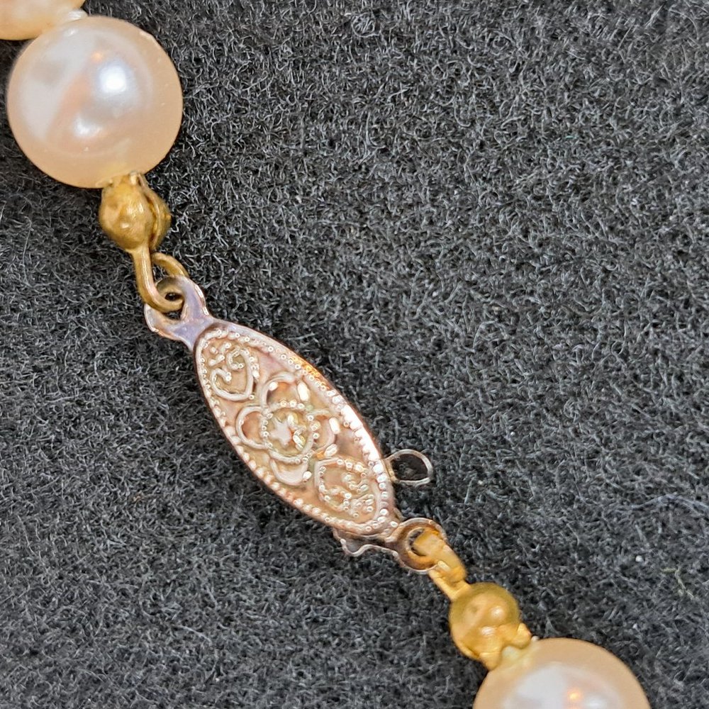 Vintage Roman Faux Pearls & Faux Pearl/Crystal Pendant Enhancer - Picture 12 of 16